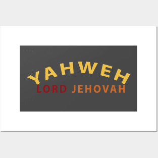 Yahweh Lord Jehovah Inspirational Christians Posters and Art